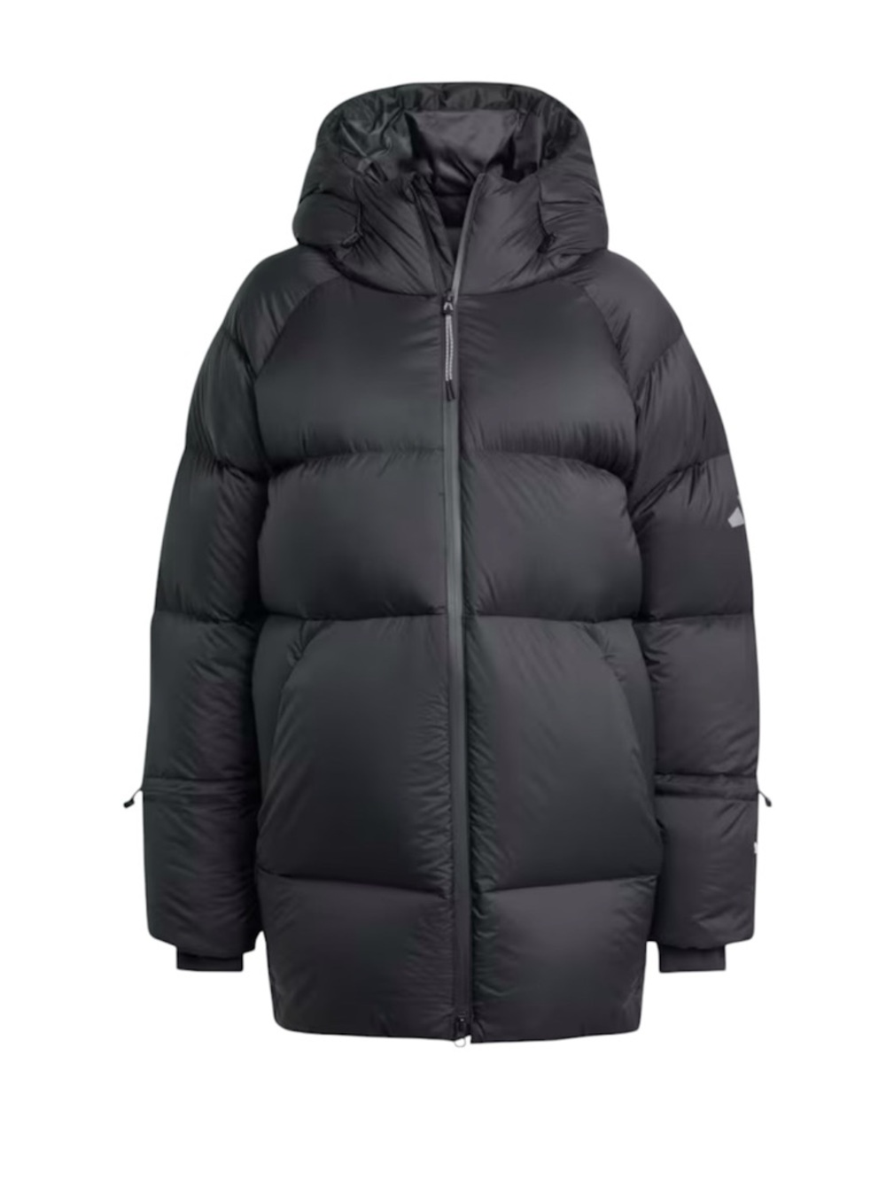 Adidas Women's Size Medium Black Myshelter Climawarm Down Parka Coat Puffer